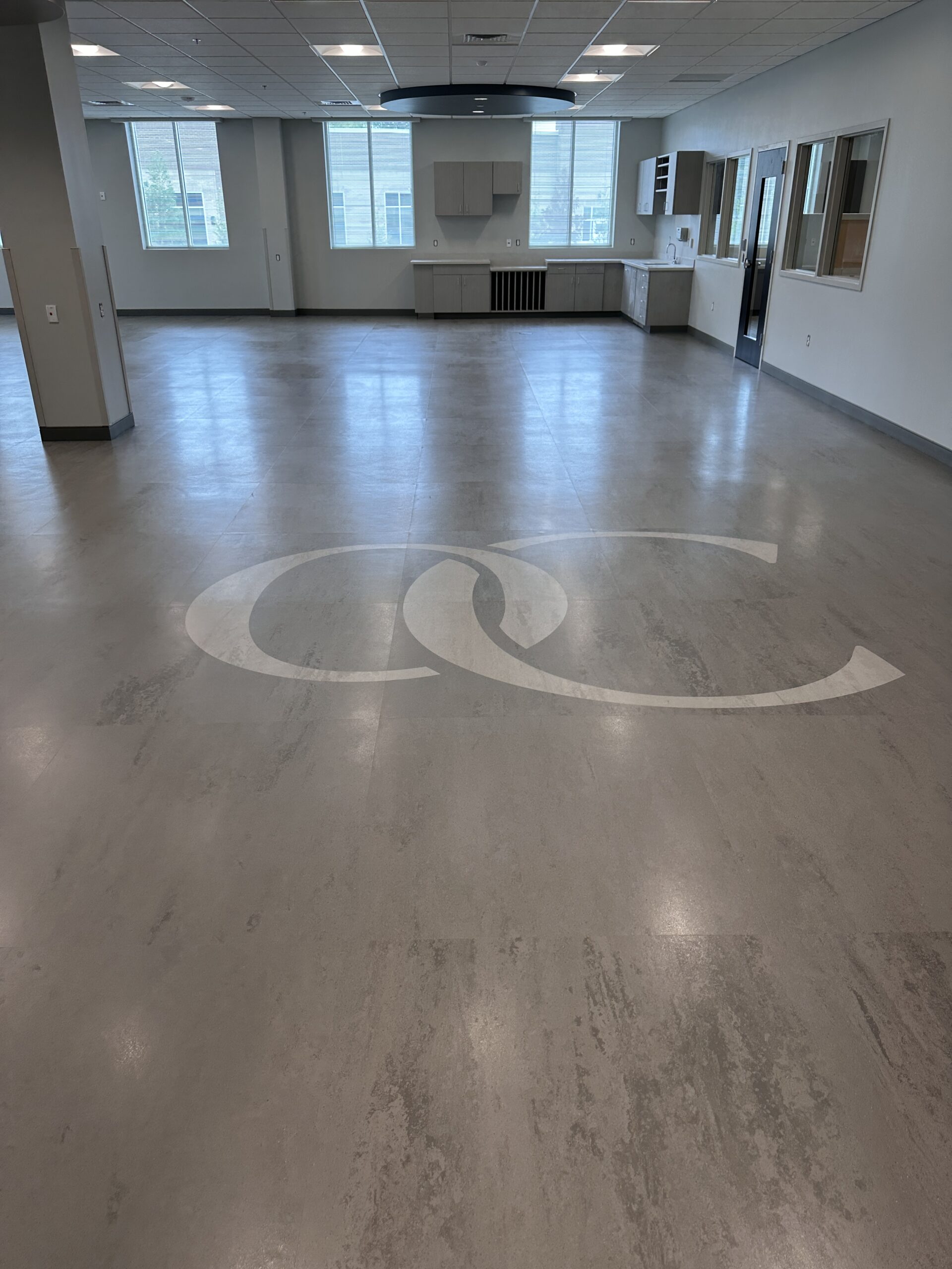 LVT floor scrubbing service