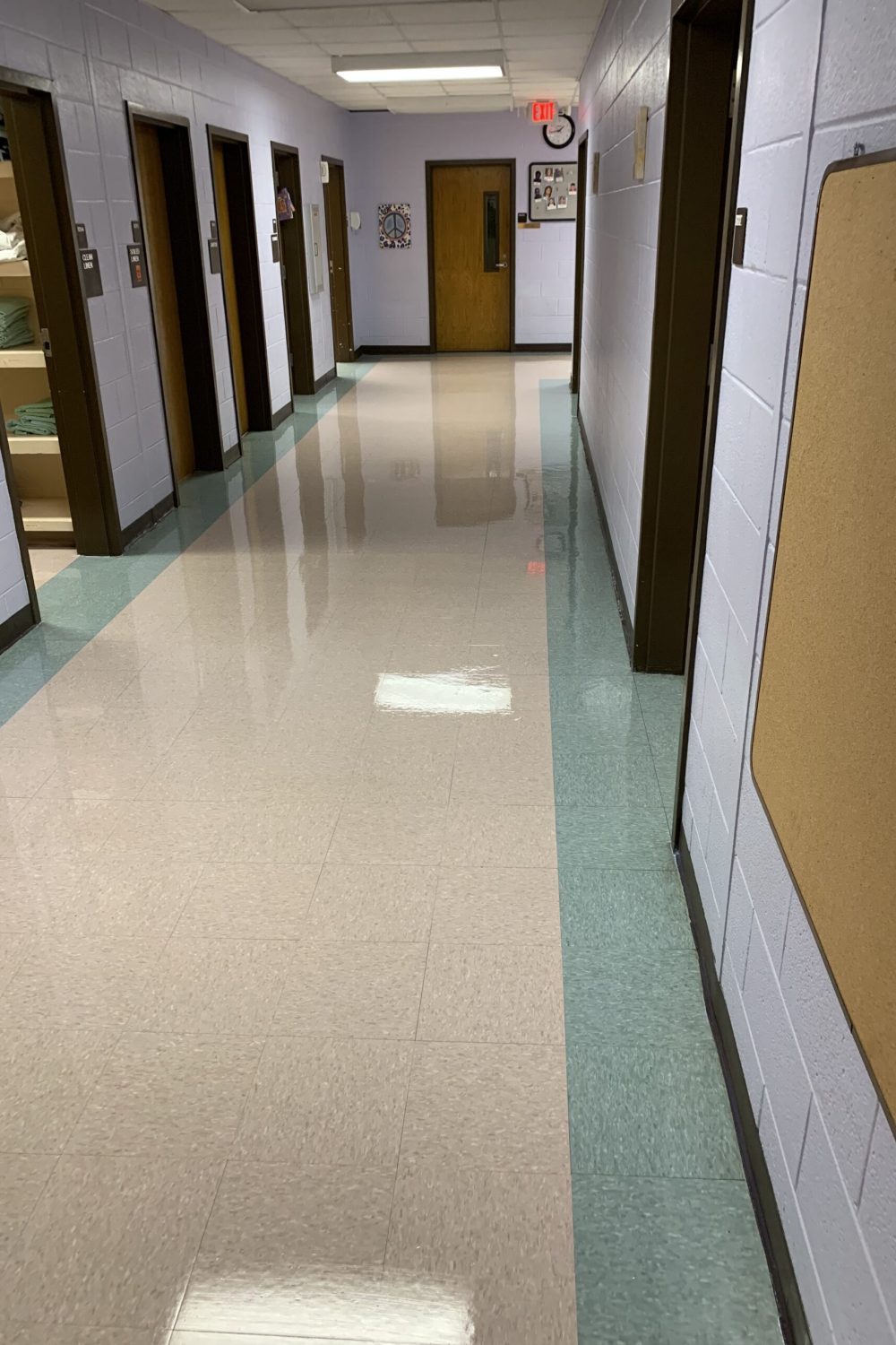 after floor waxing results by Shine Time Floor Care in Charlotte