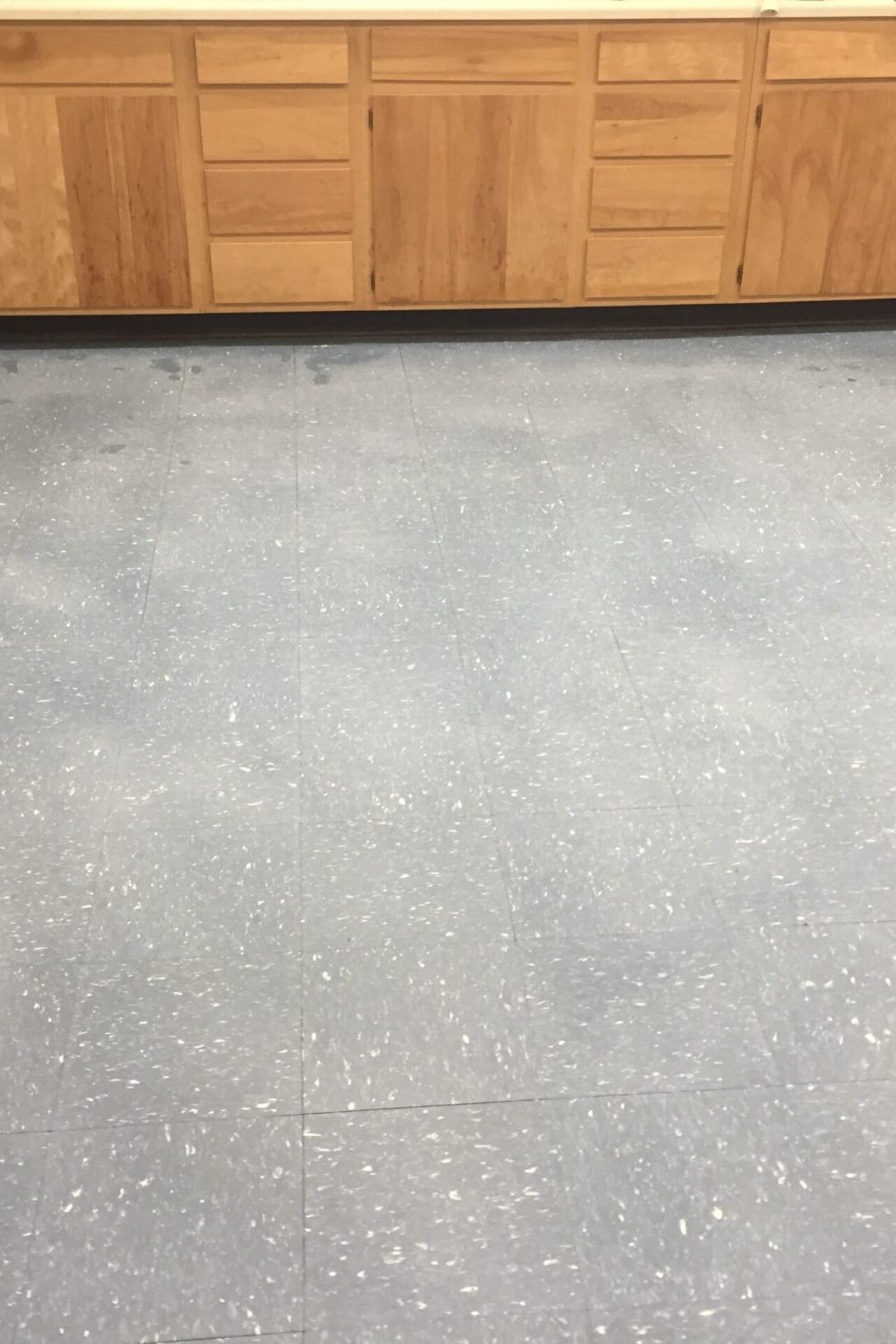 before floor waxing service in Charlotte NC by Shine Time Floor Care